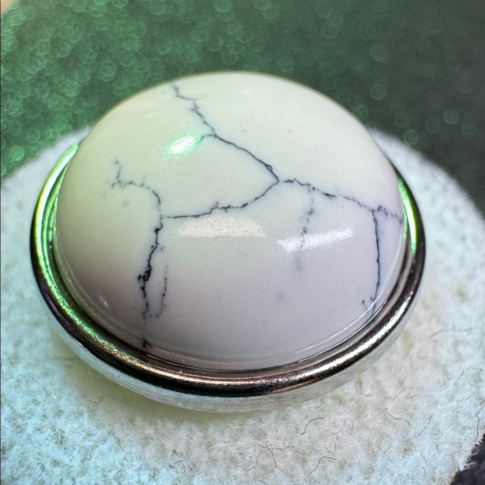 NUGZ USA 20mm White & Gray Faux stone #1 - Picture 3 of 4